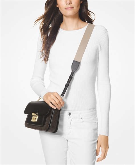 Michael Kors Sloan Editor Signature Colorblock Shoulder Bag